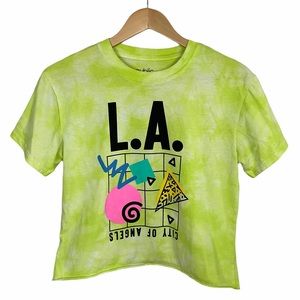 L.A. City of Angels Tie-Dyed Crop Top